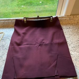 White House Black Market Size 14 maroon skirt